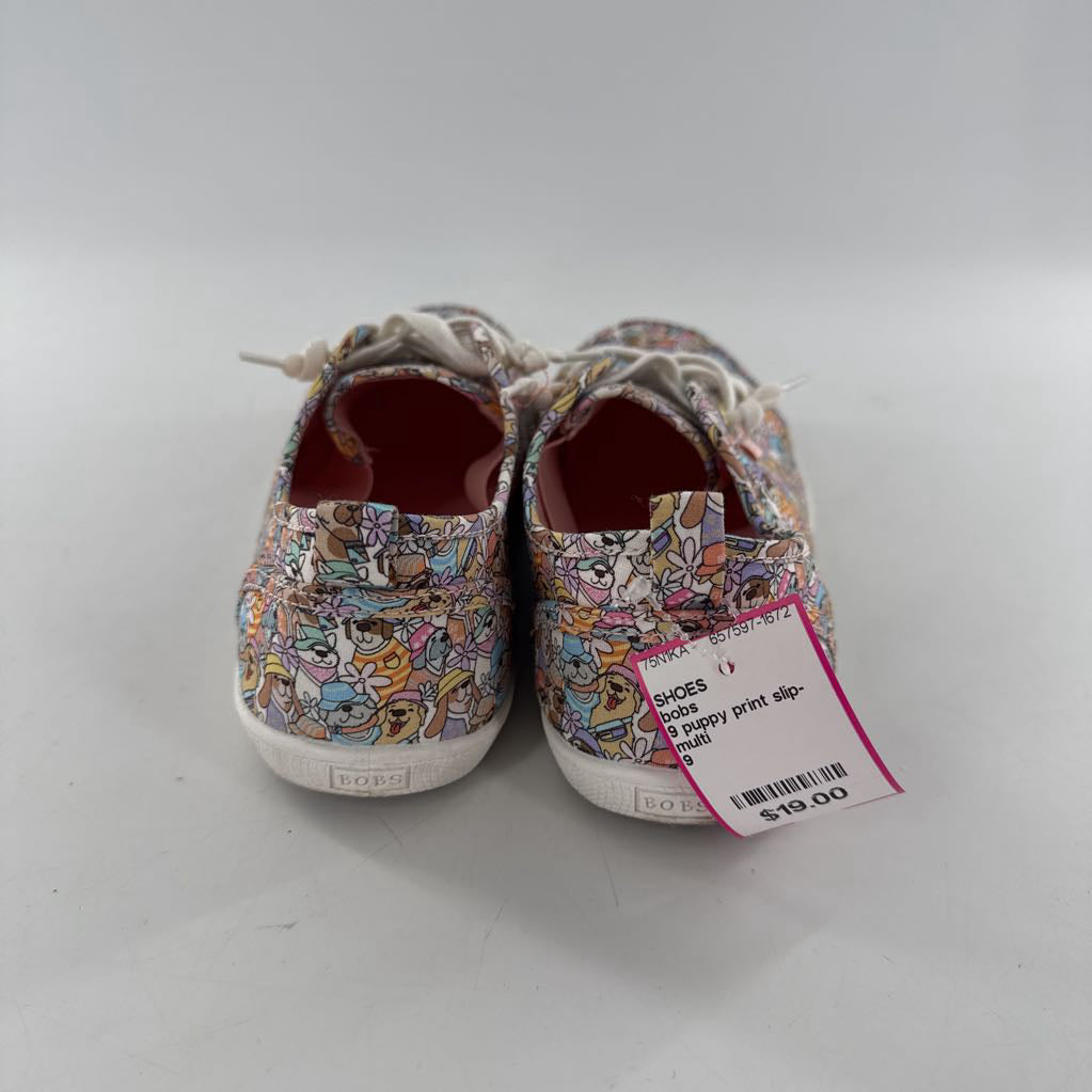 9 puppy print slip-on sneaker