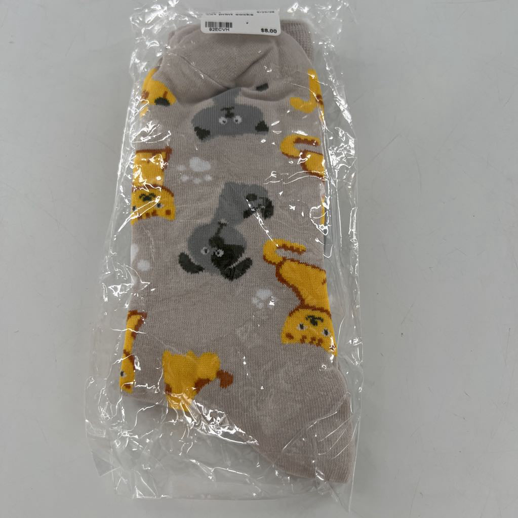 cat print socks
