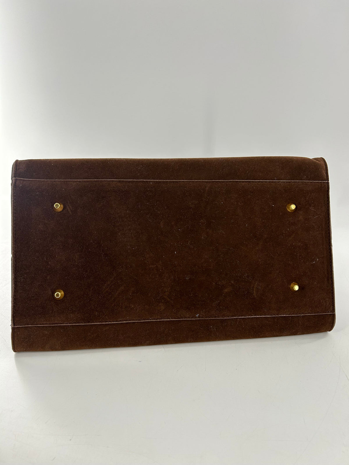 faux suede sueal handle satchel