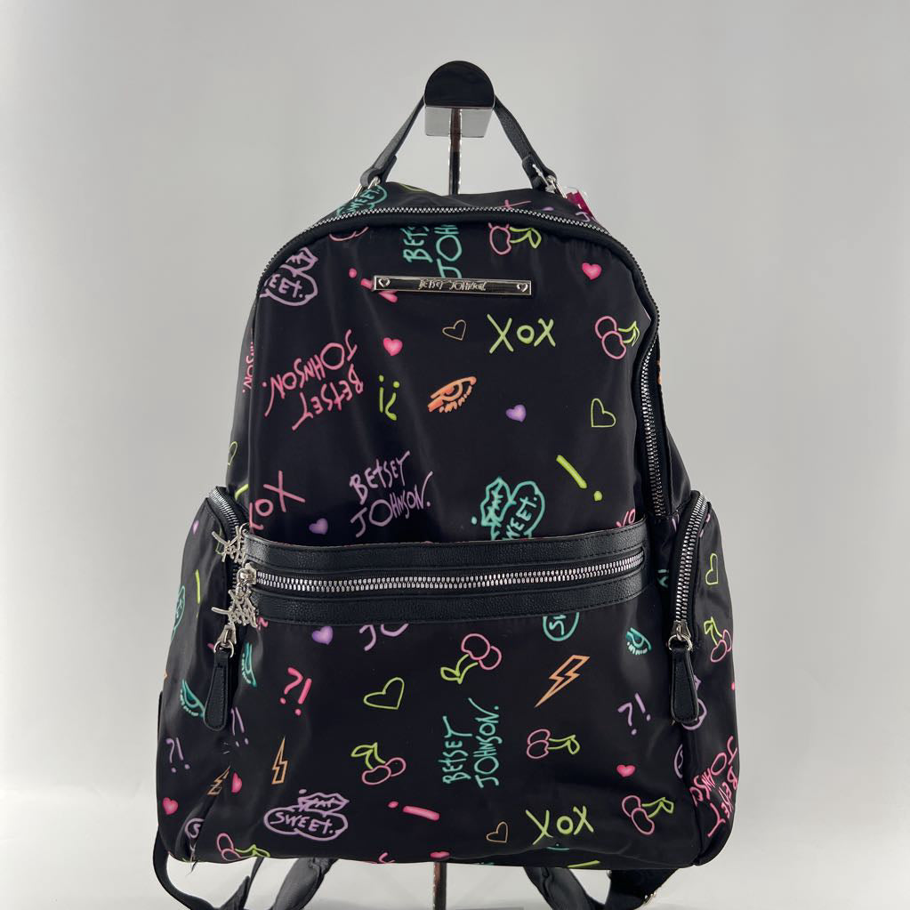 doodle & graffitti print backpack