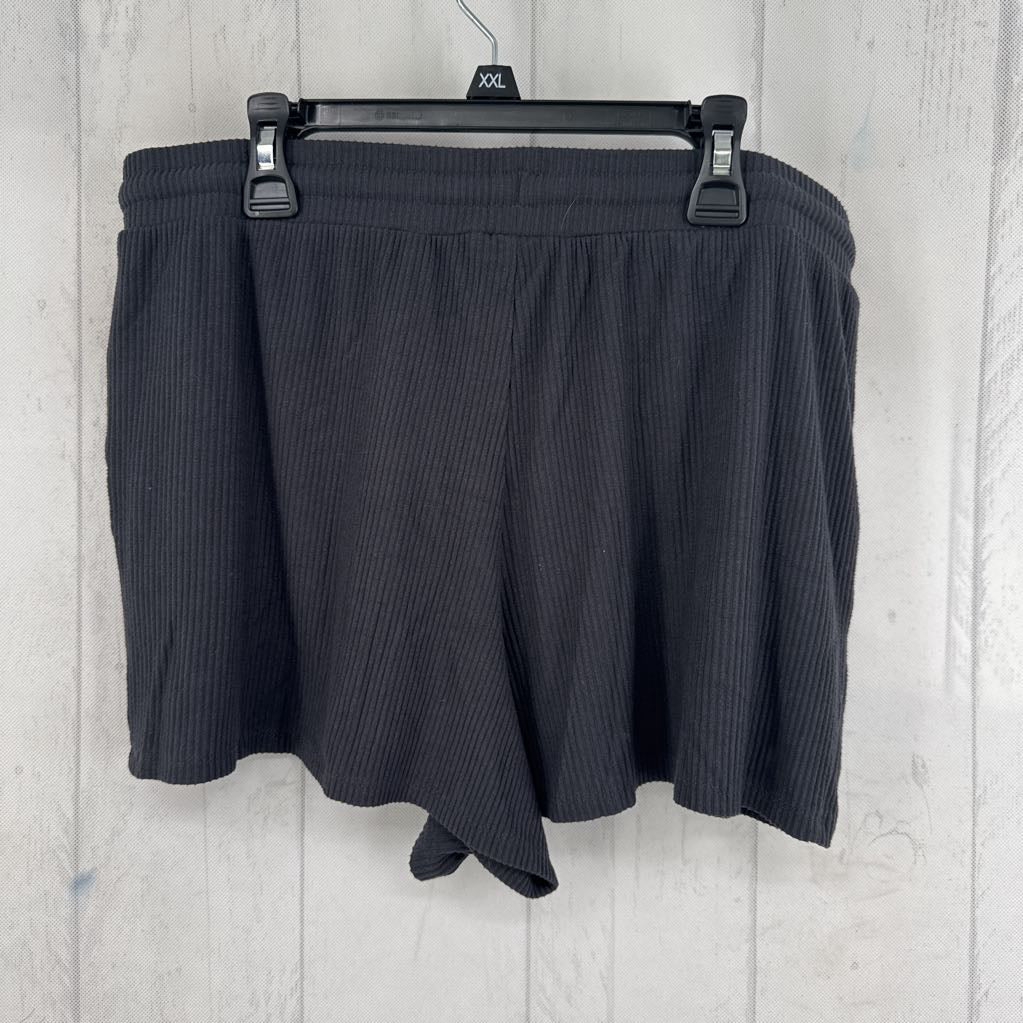 L 2pc ribbed shorts set