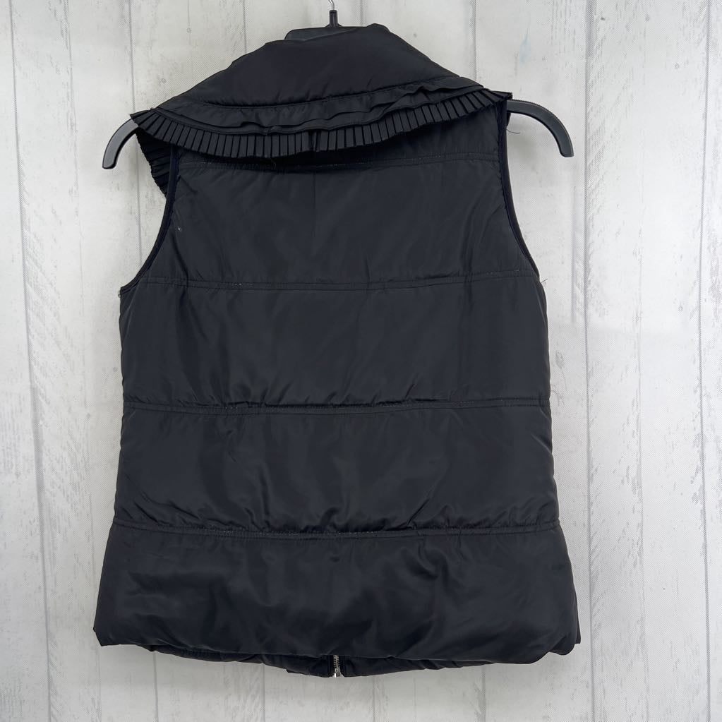 Mp ruffled quilted puffer vest