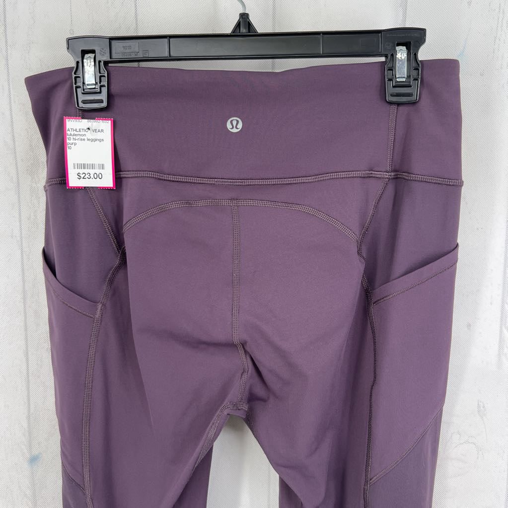 10 hi-rise leggings
