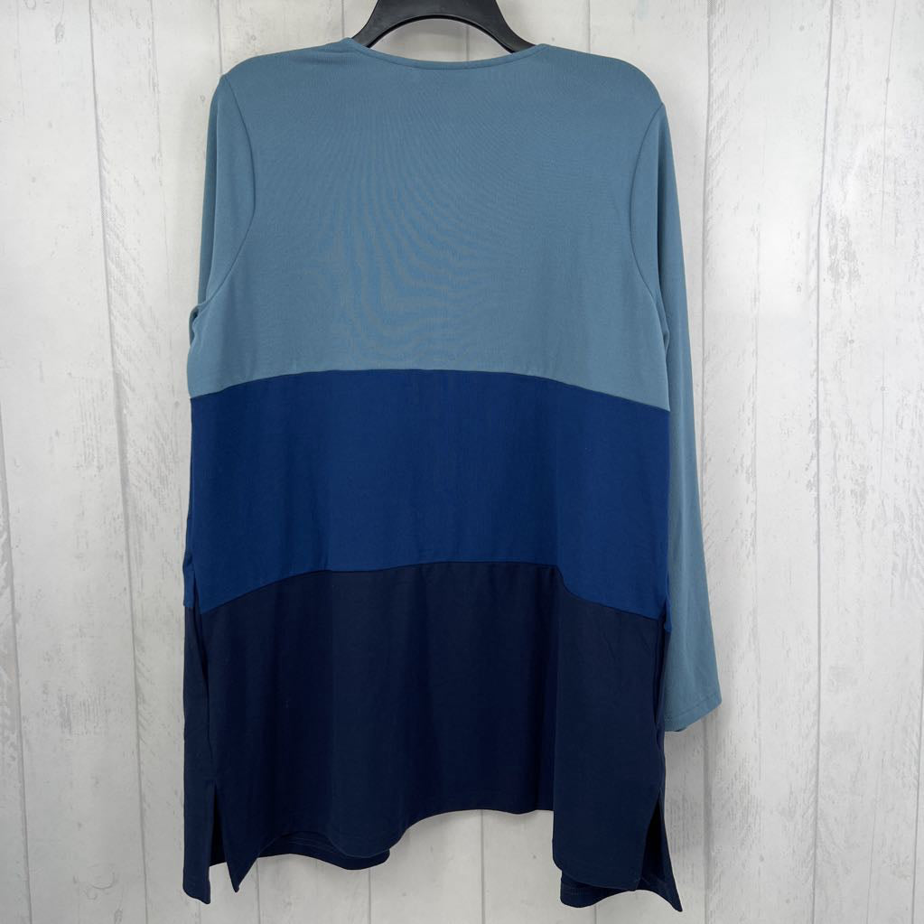 Lp striped open front cardi