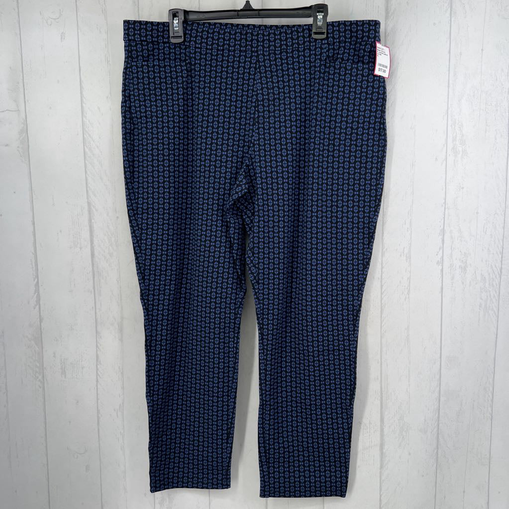XL printed pull-on pant