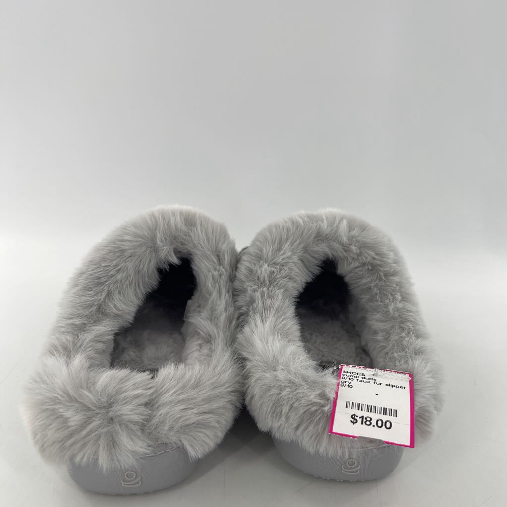 9/10 faux fur slipper