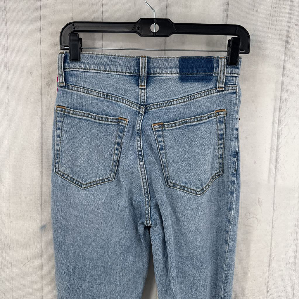 2 hi-rise straight leg jean