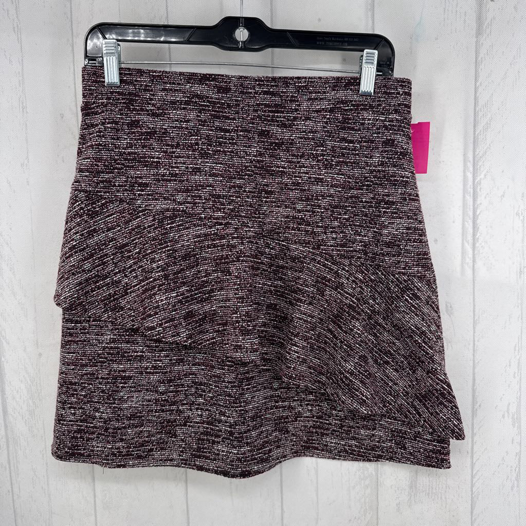 S pull-on tweed skirt