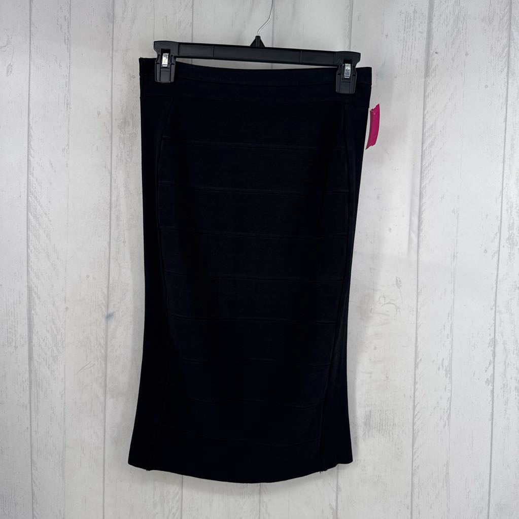 M rib knit pencil skirt