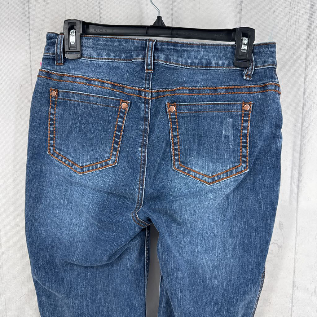 M hi-rise straight leg jean