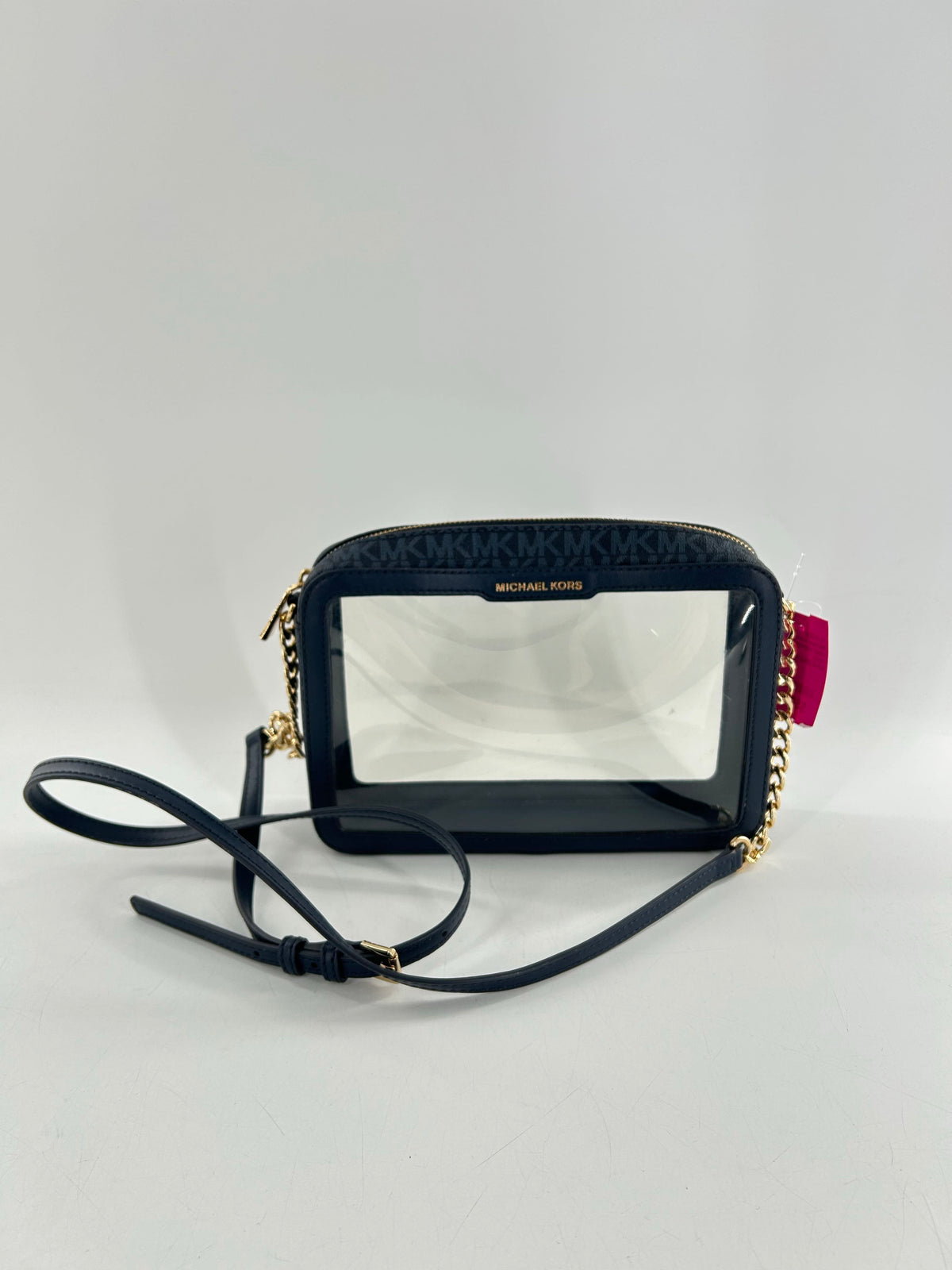 clear monogram chain strap crossbody