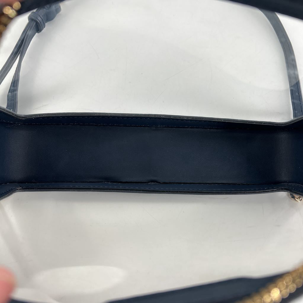 clear monogram chain strap crossbody