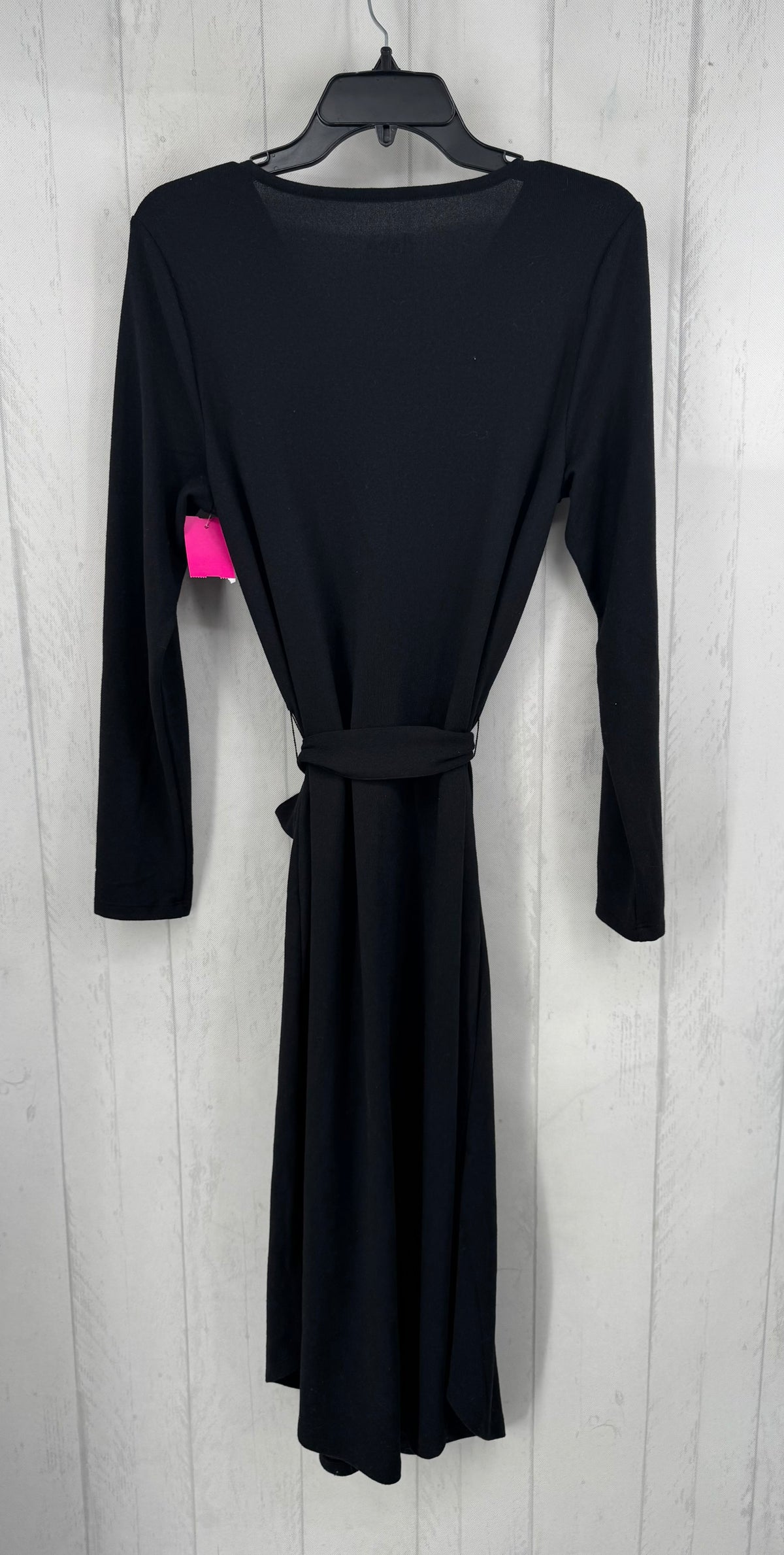 XS draped neck belted l/s dress