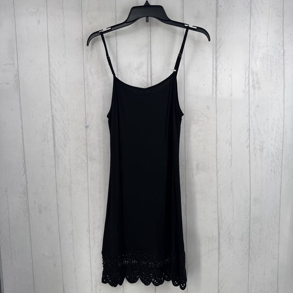 S slvls lace hem dress