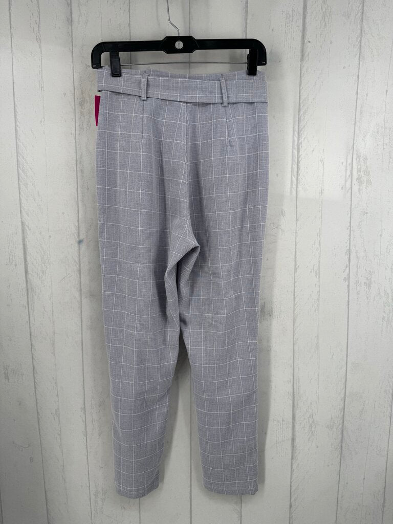 S belted checkered trouser