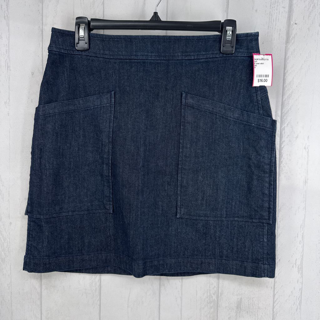 6 jean skirt