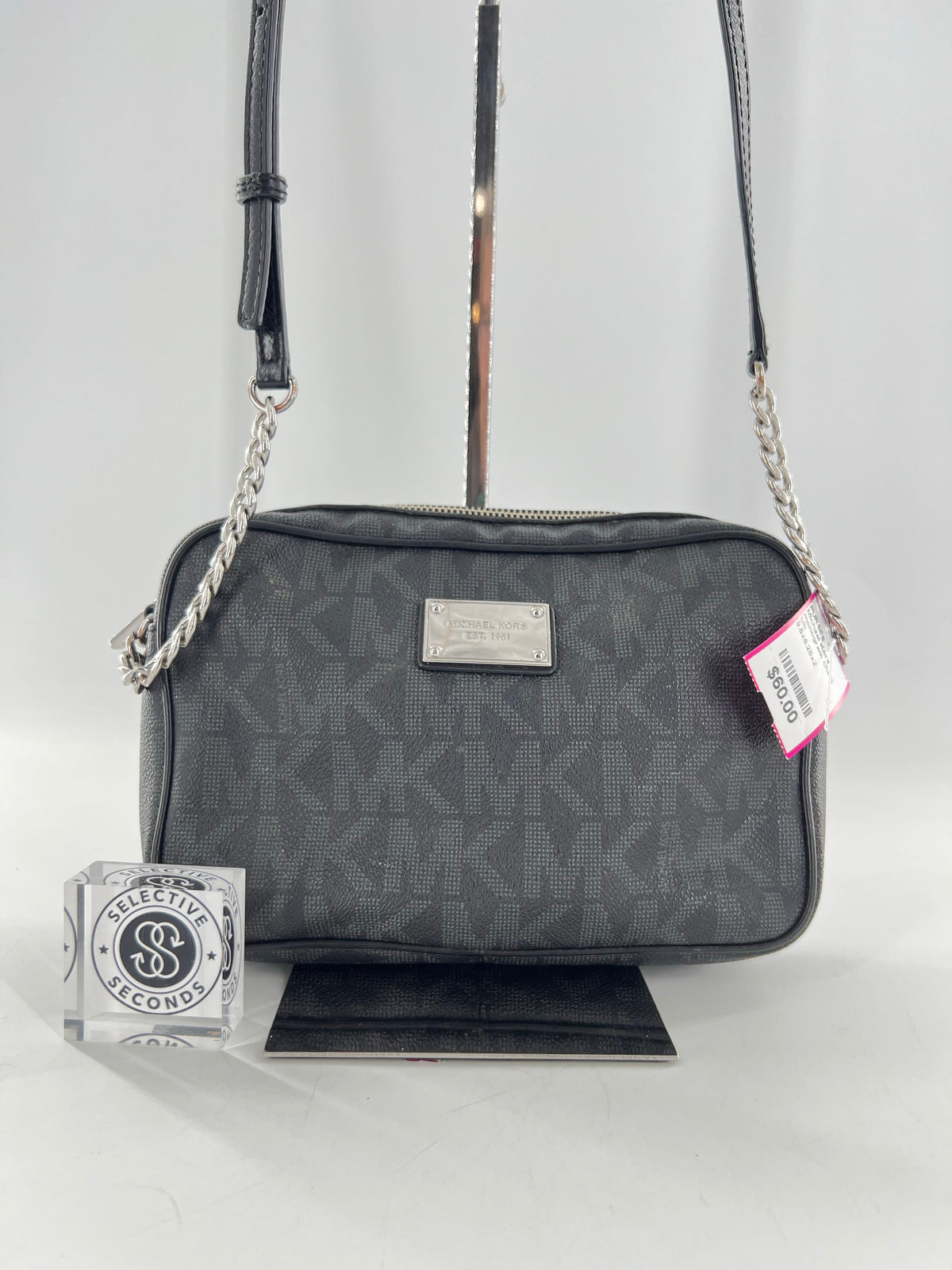 monogram chain strap crossbody