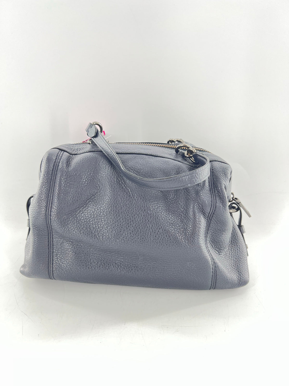 pebbled dual handle satchel