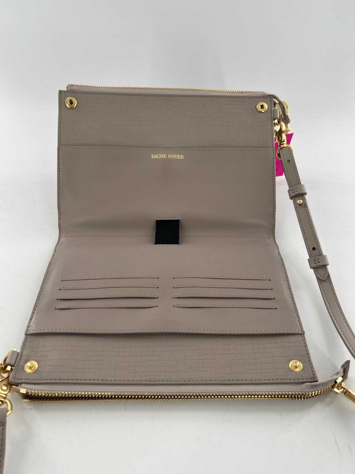 double zip bi-fold clutch/crossbody