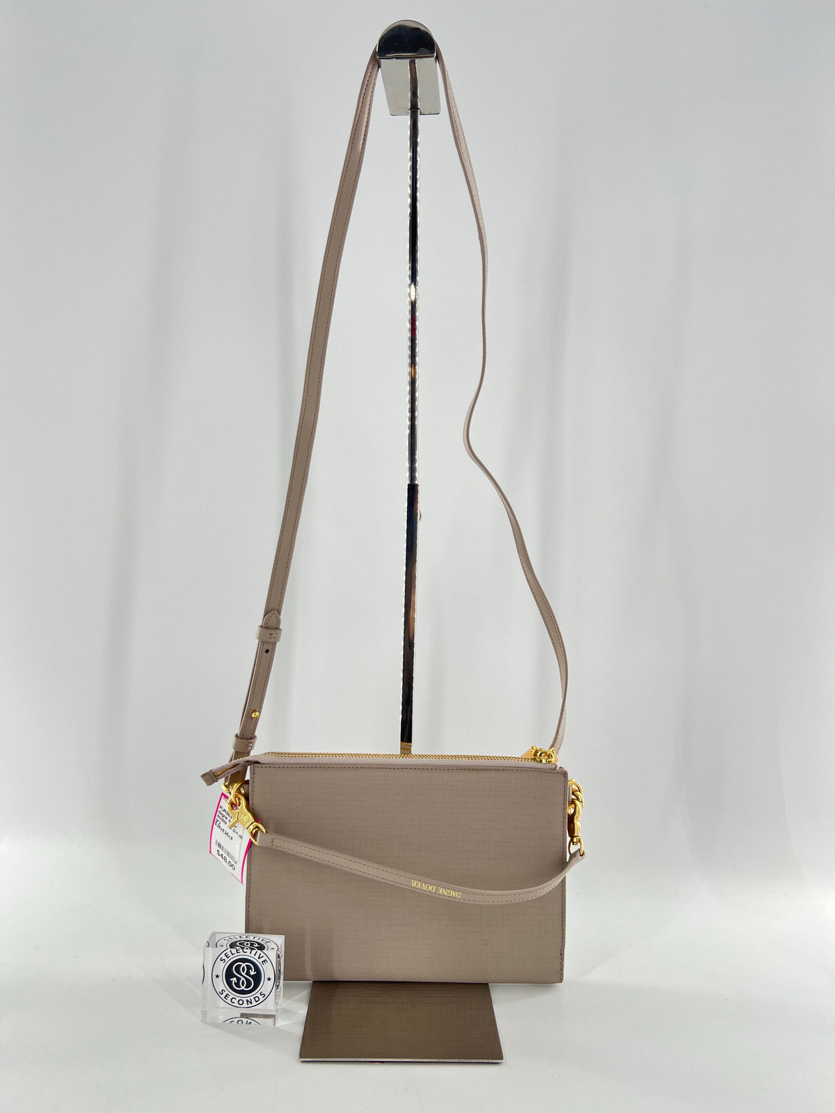 double zip bi-fold clutch/crossbody
