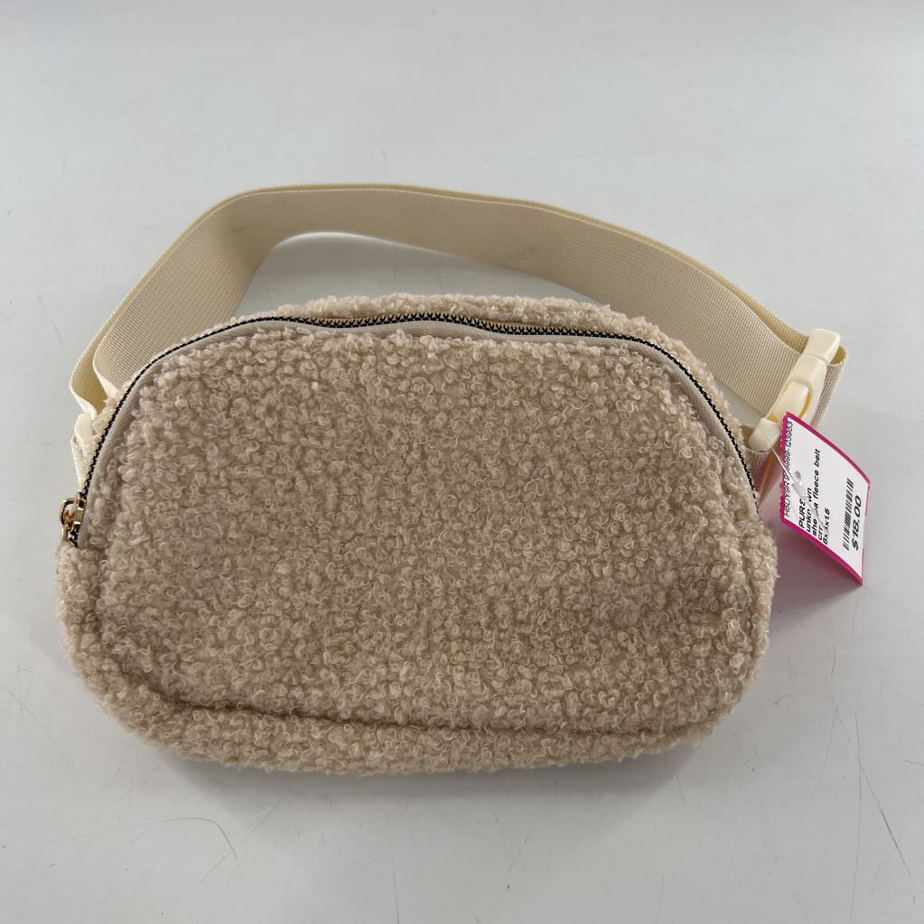 sherpa fleece belt bag