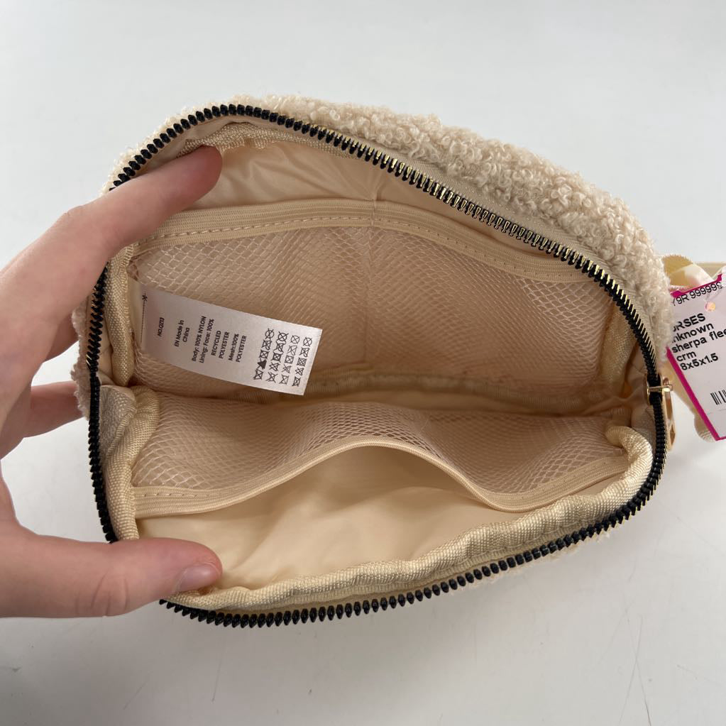 sherpa fleece belt bag