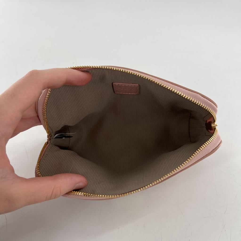 Furla textured cosmetic pouch