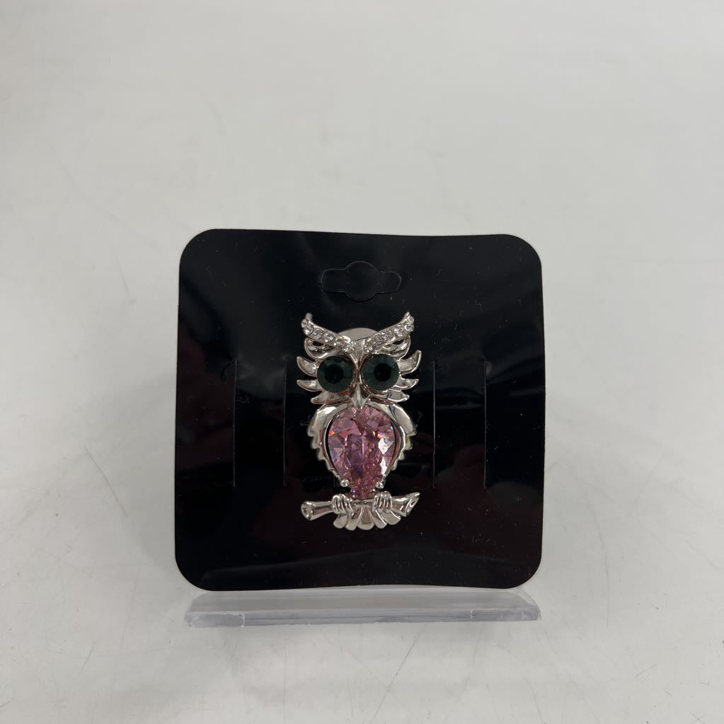 silver owl pin