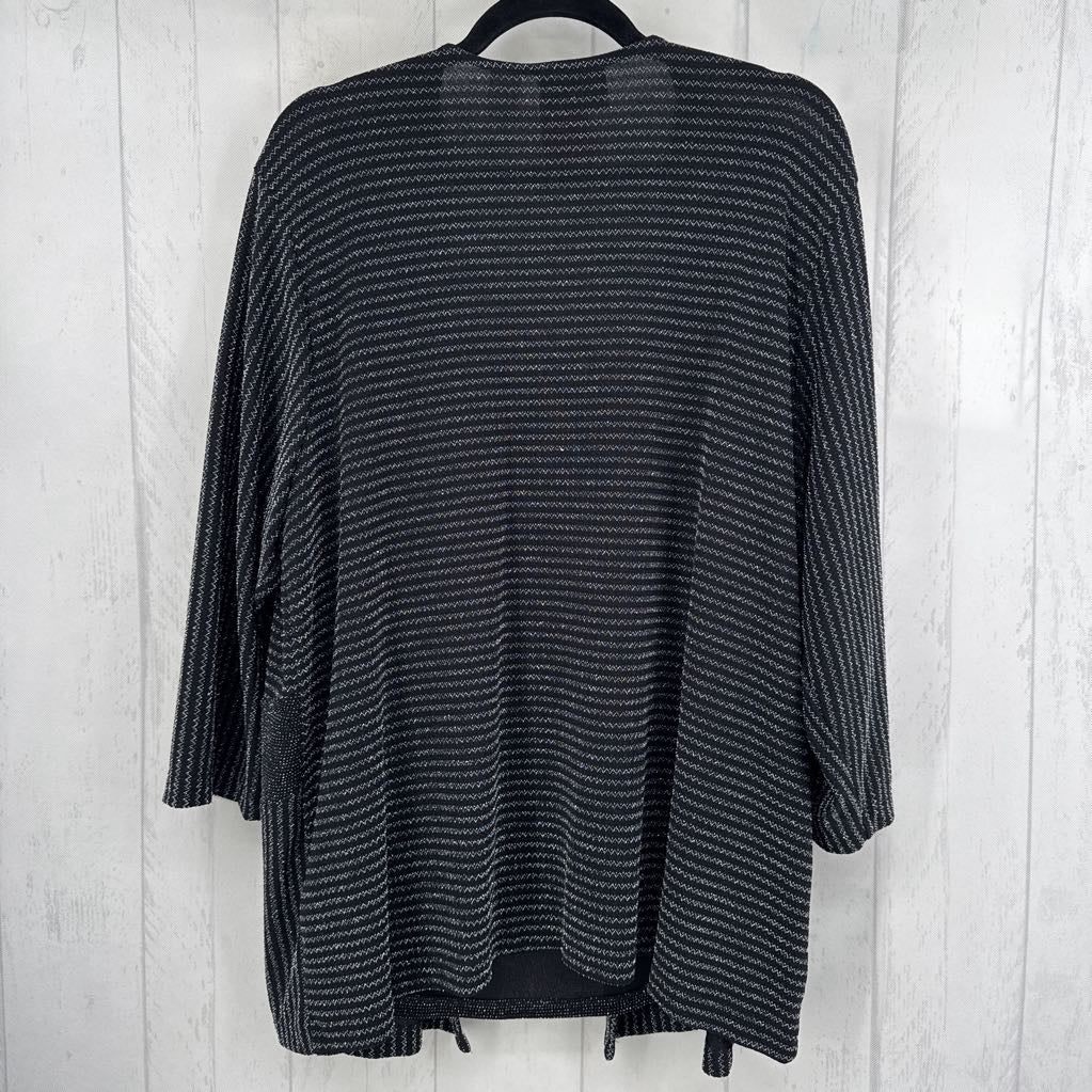 3X sparkly layered 3/4 slv top