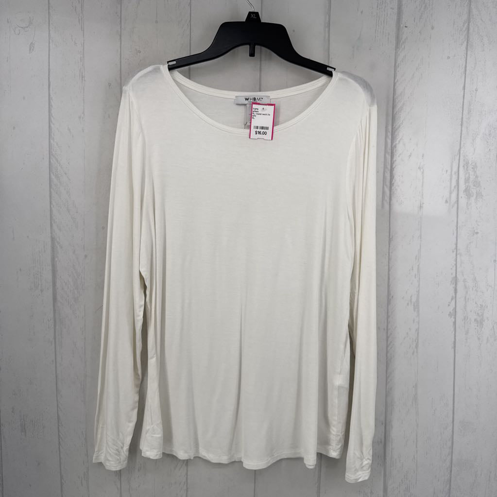 XL round neck l/s tee