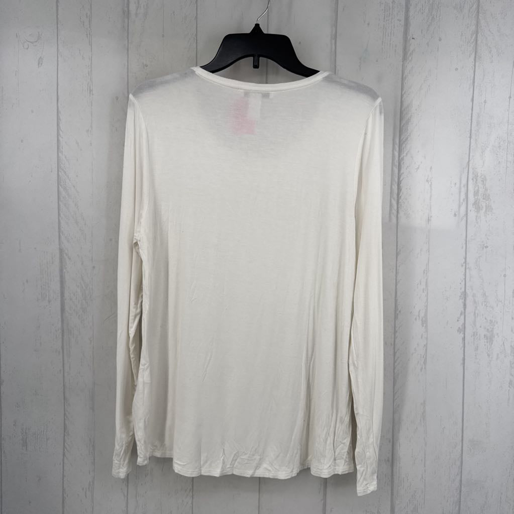 L round neck l/s tee