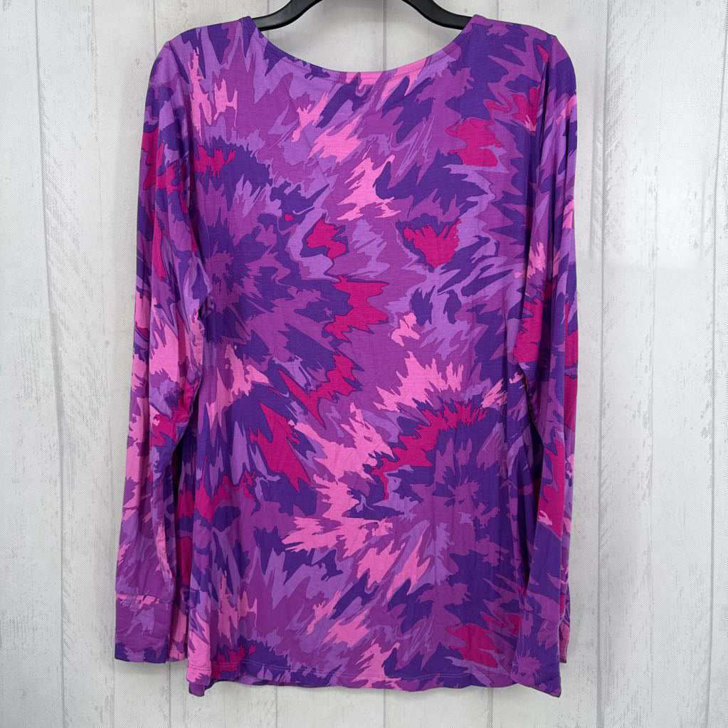 L colorful crewneck l/s top