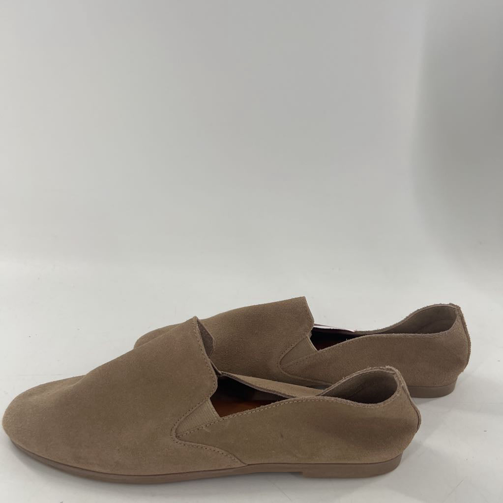 9 suede slip-on flats
