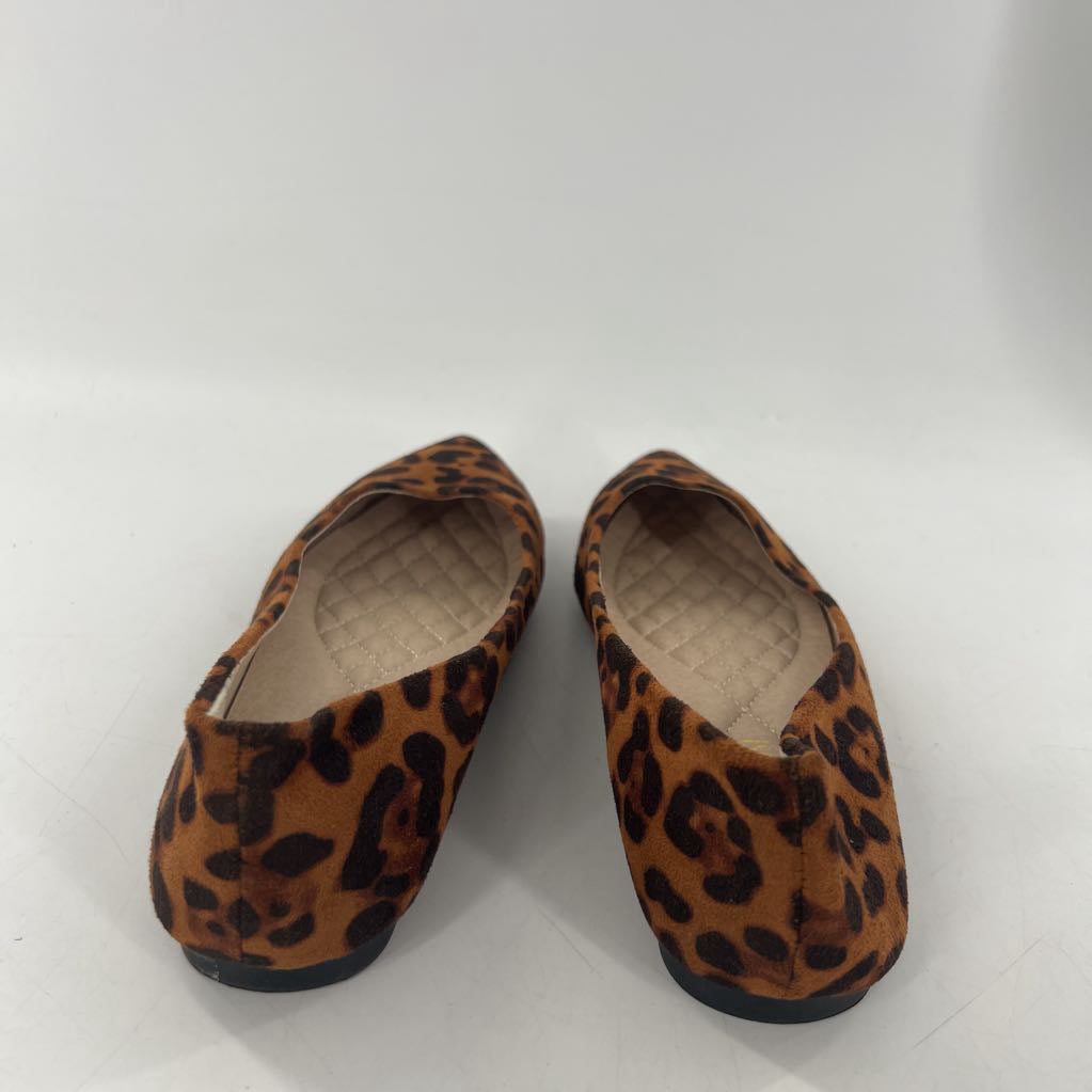 animal print slip-on flats
