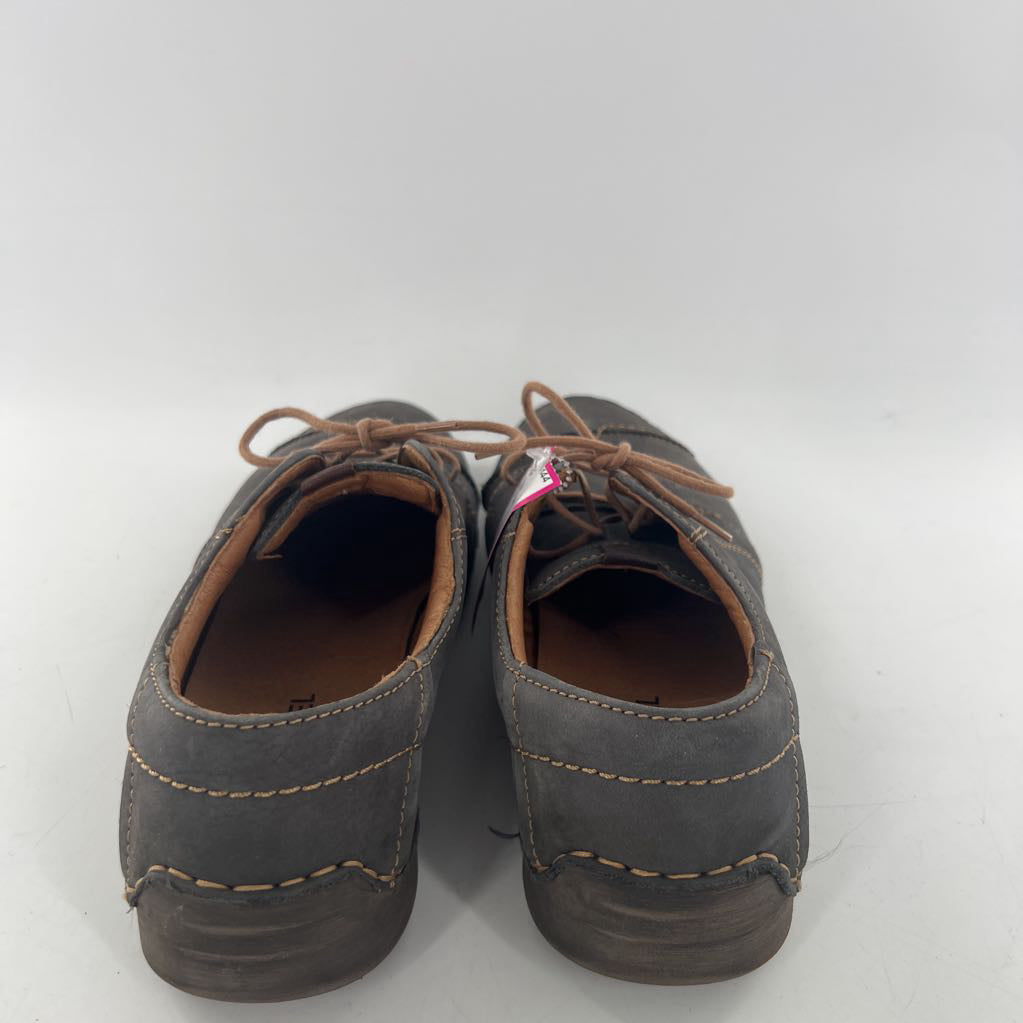 9/9.5 contrast stitching lace up loafers