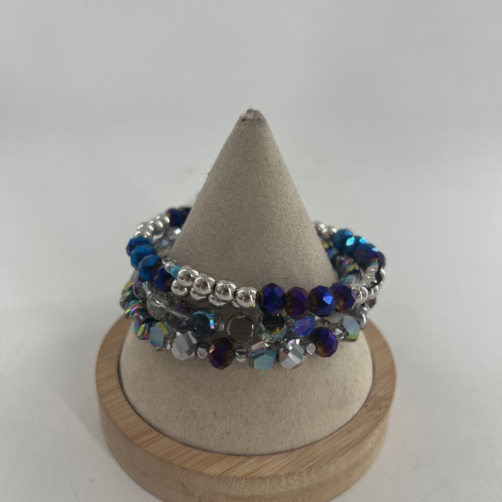 colorful beaded wrap bracelet