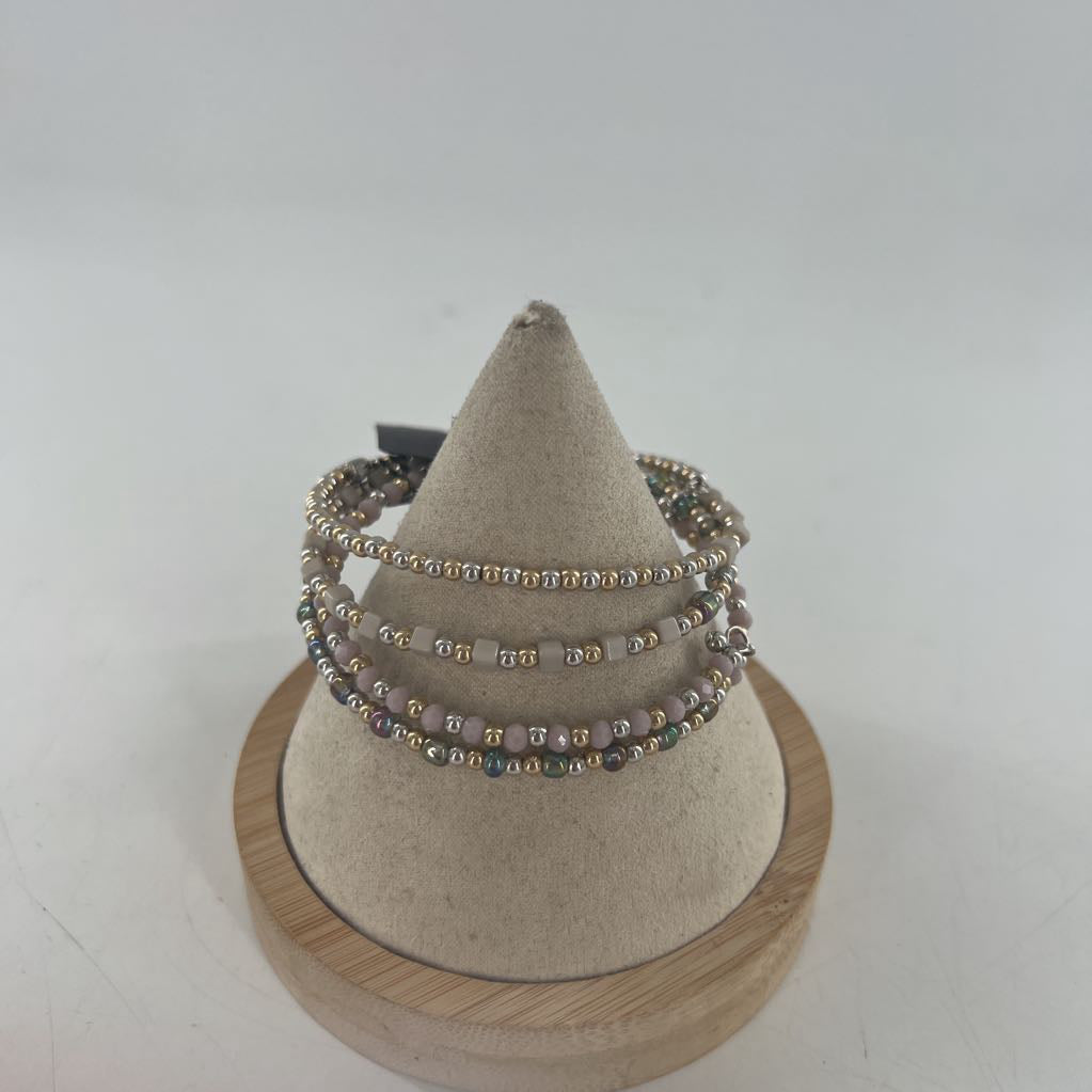 colorful beaded wrap bracelet