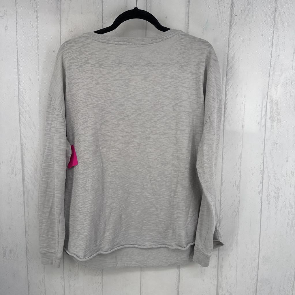 L v-neck l/s tee