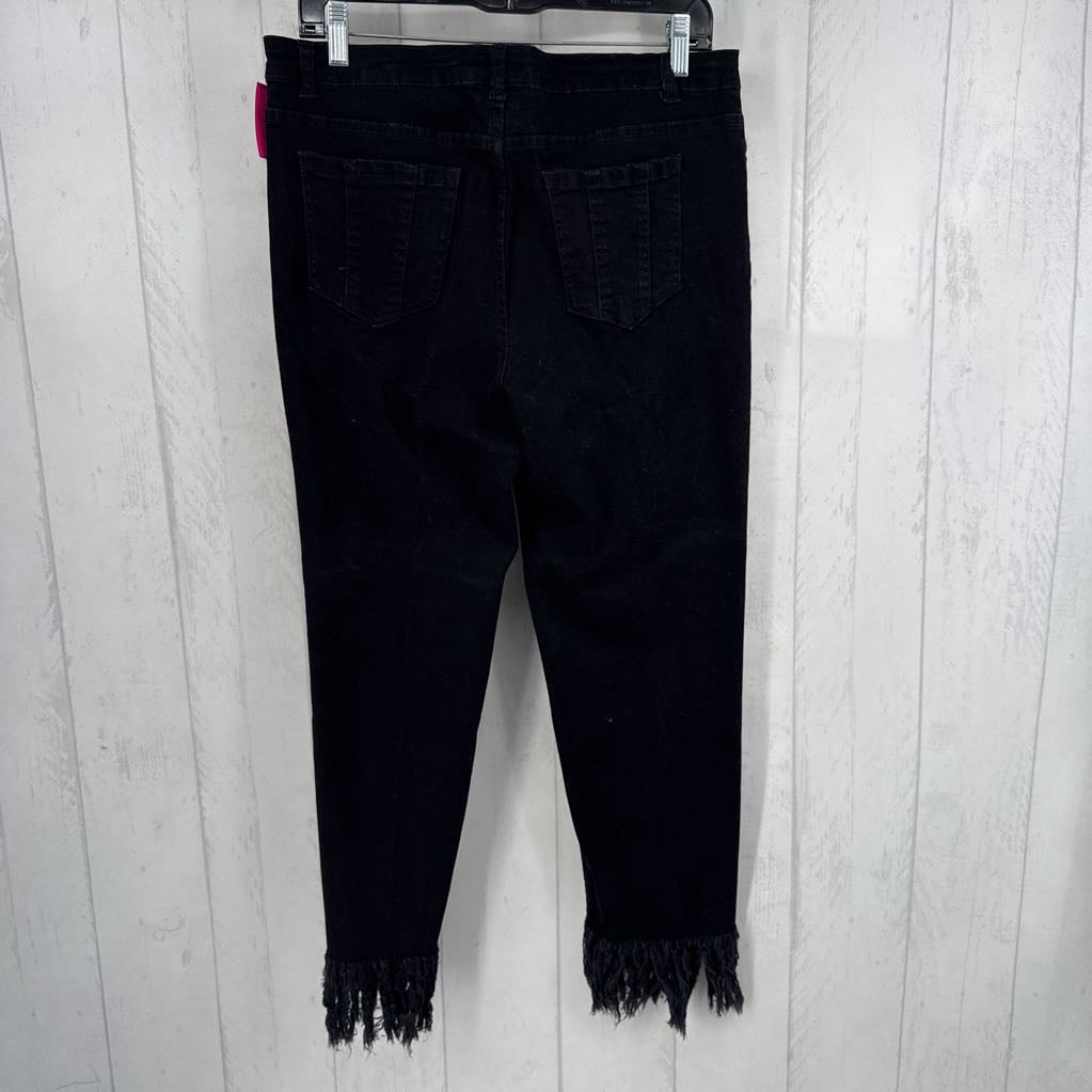 14 frayed hem skinny jean
