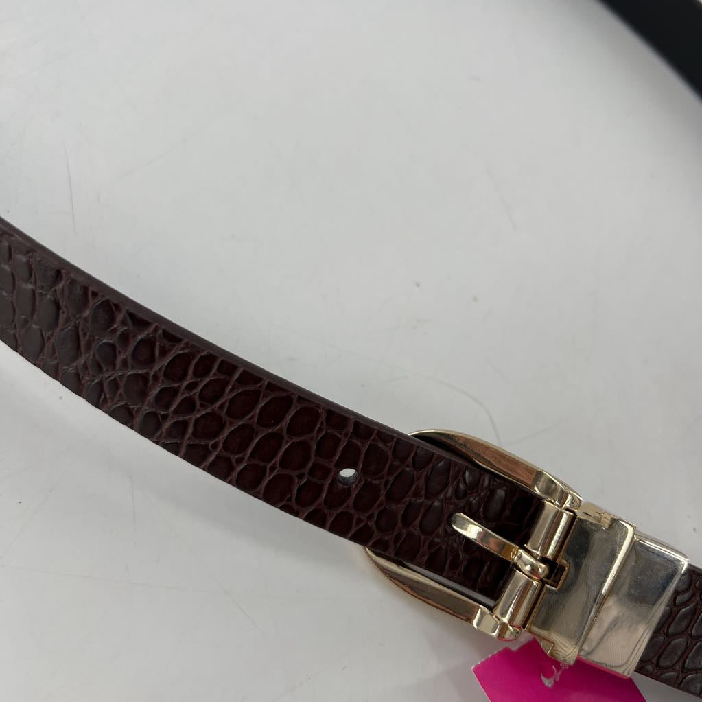 XL reversible belt w/ gold buckle