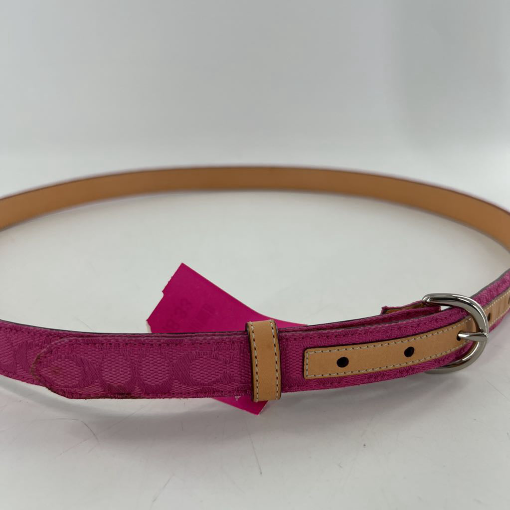 XL signature logo pink belt