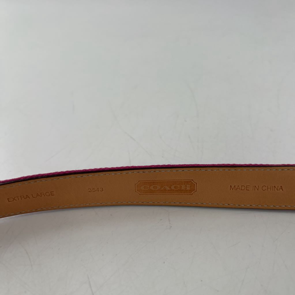 XL signature logo pink belt