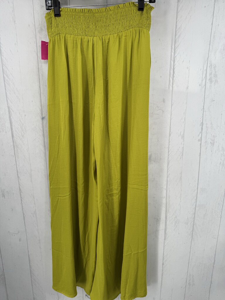 M smocked wide leg pant