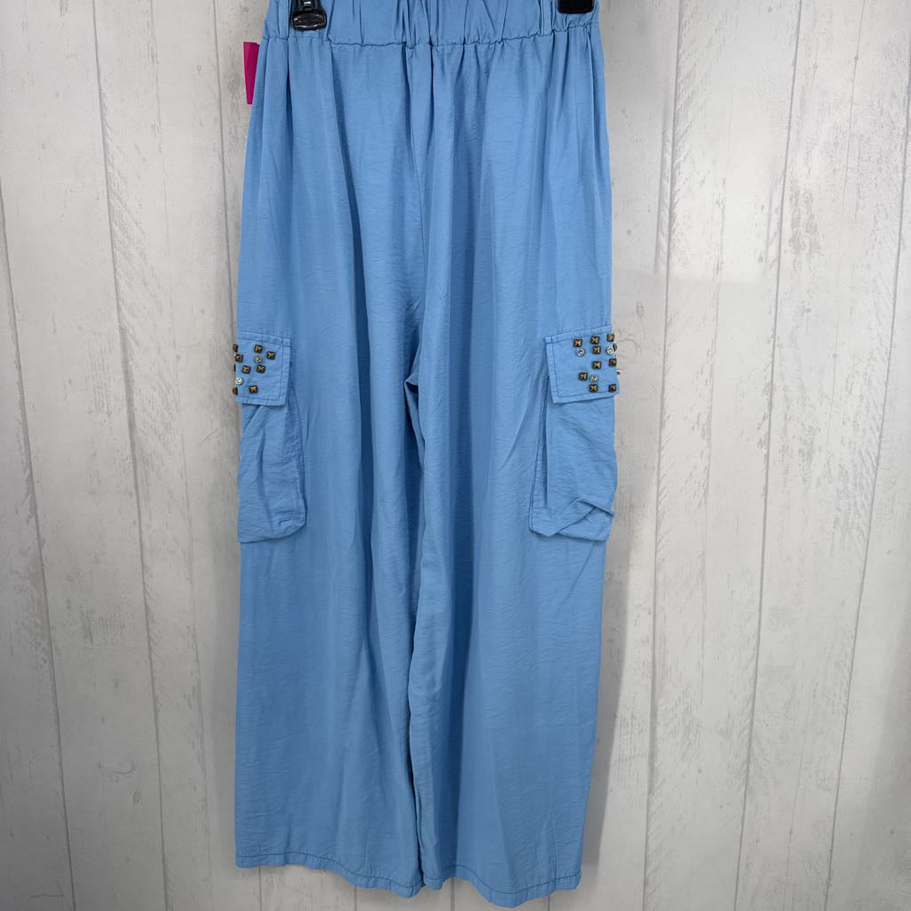 S/M embelished pull-on wide leg pant