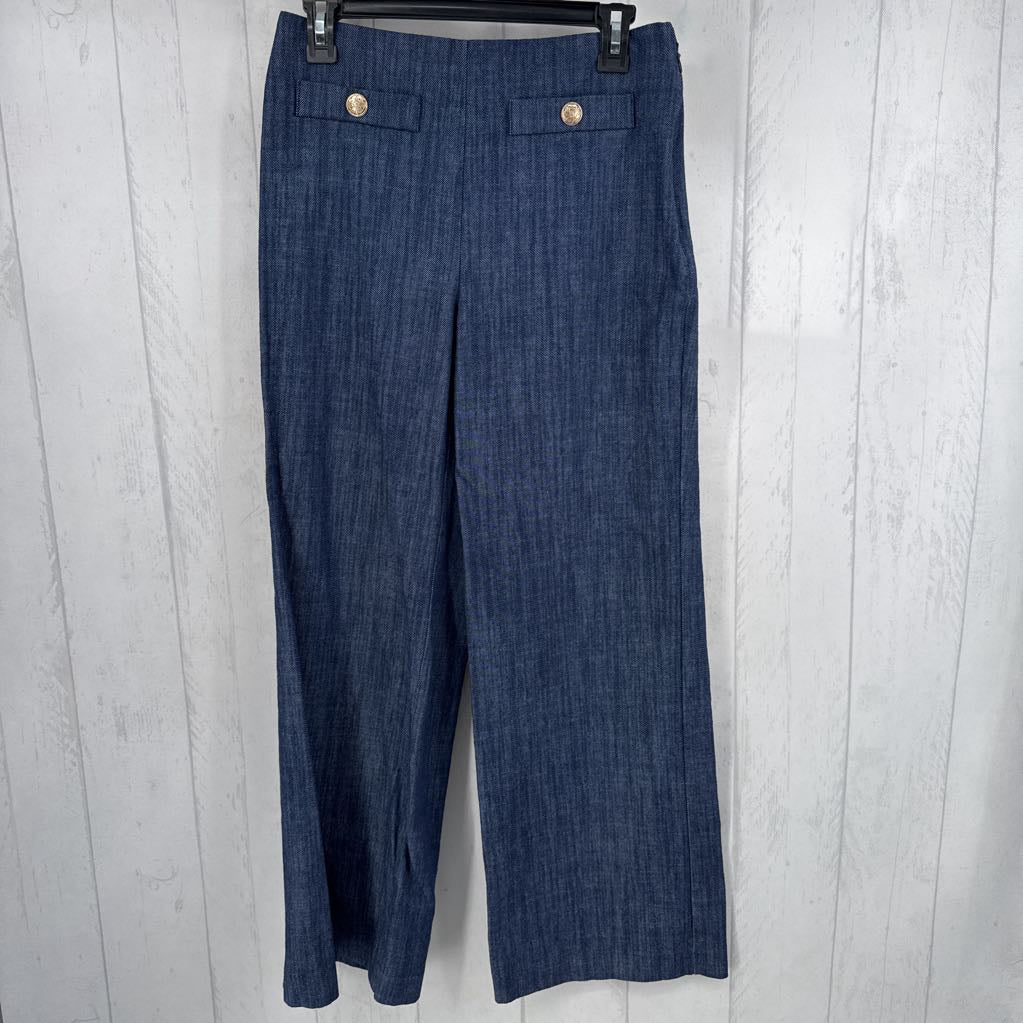 2 chambray bootcut trouser