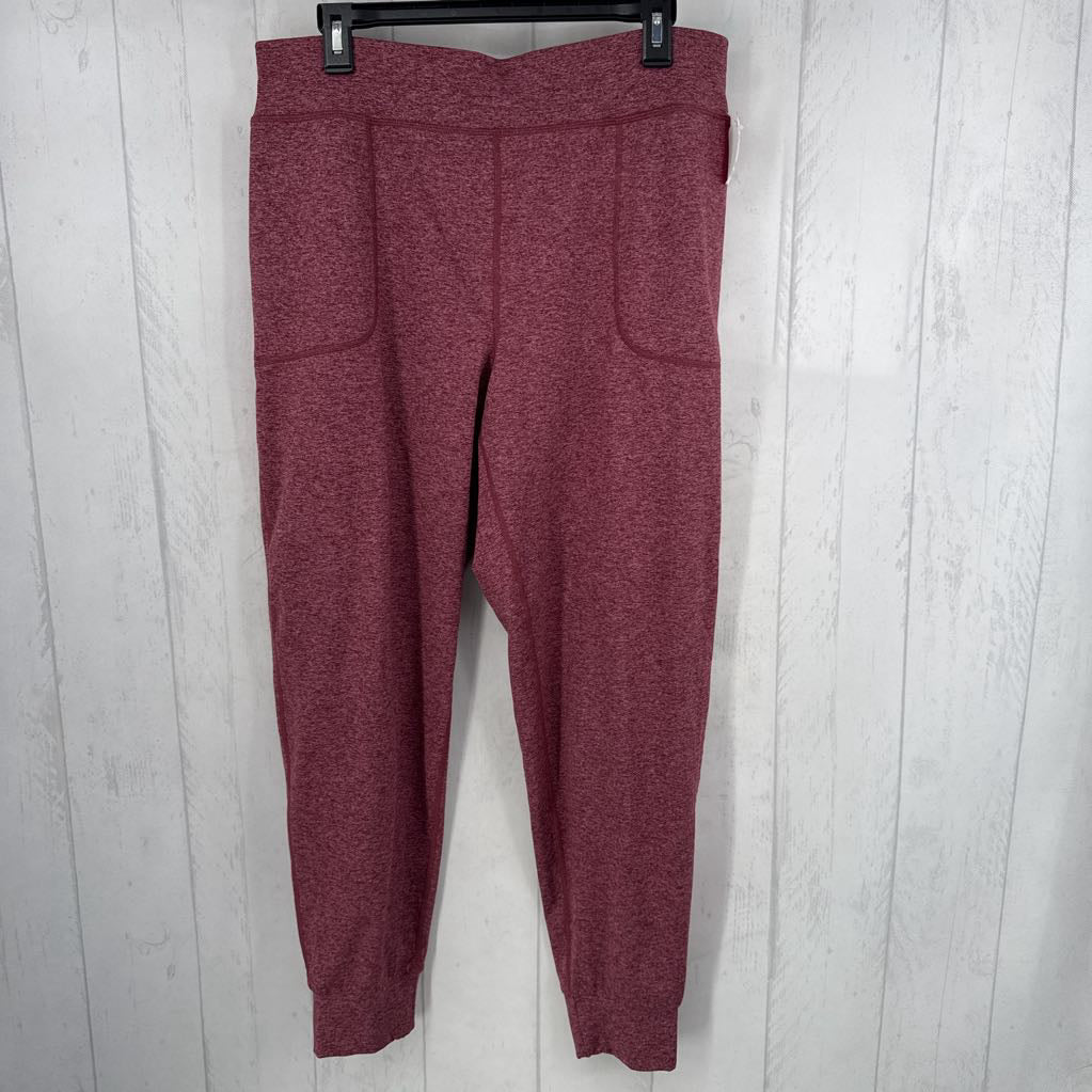 L marled pull-on joggers