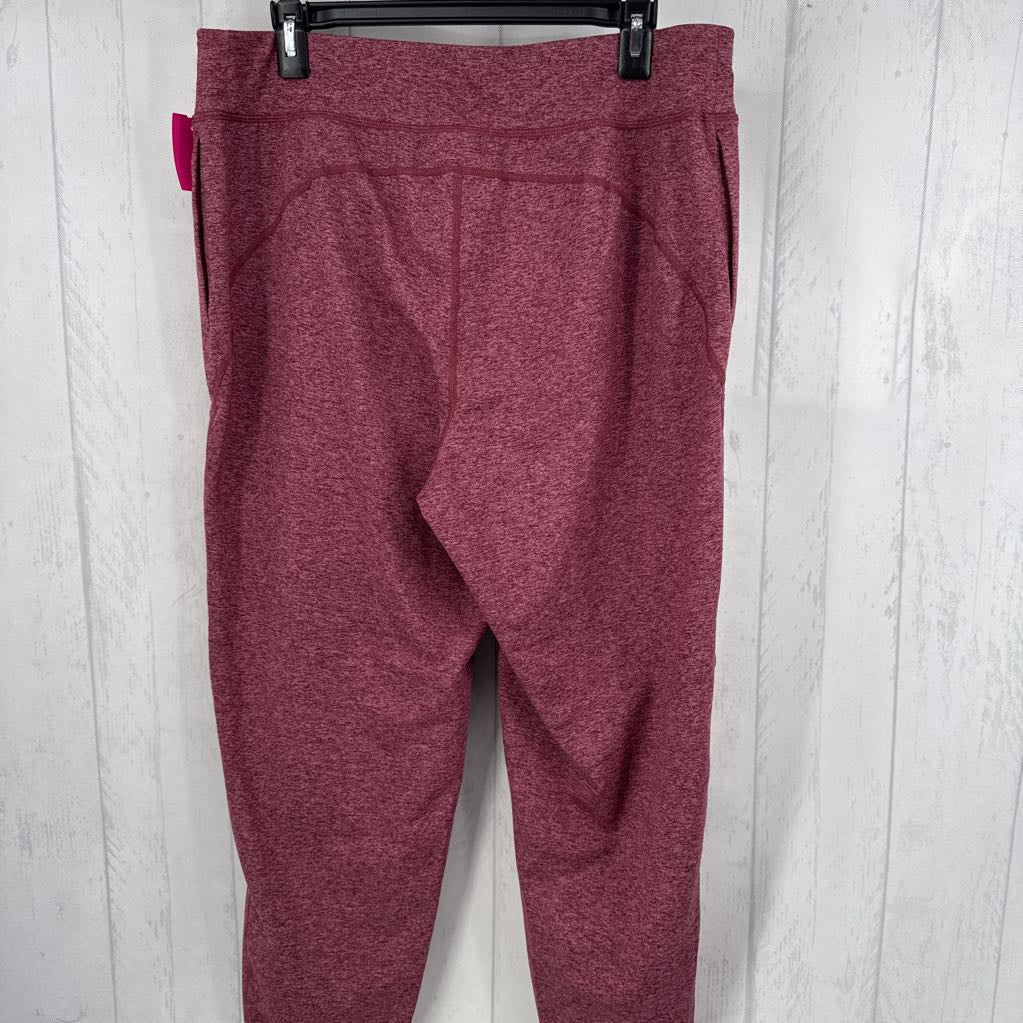 L marled pull-on joggers