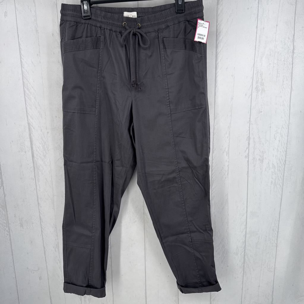 L pull-on twill pant