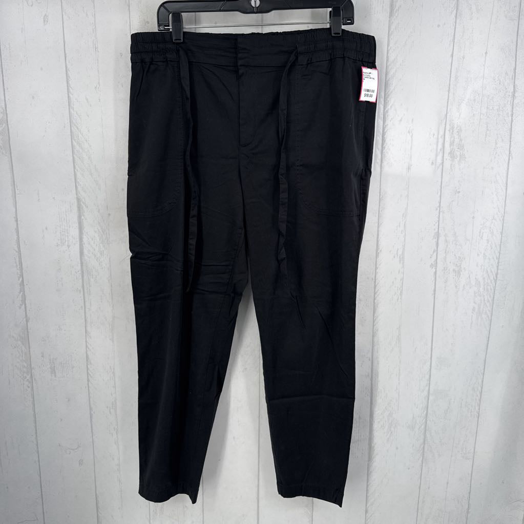 L belted slim leg pant