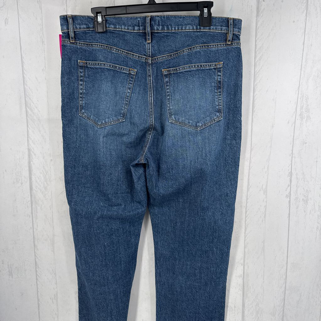 12 hi-rise straight leg jean